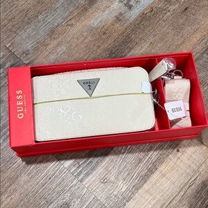 Guess Ivory La Rosa Mini Crossbody Bag